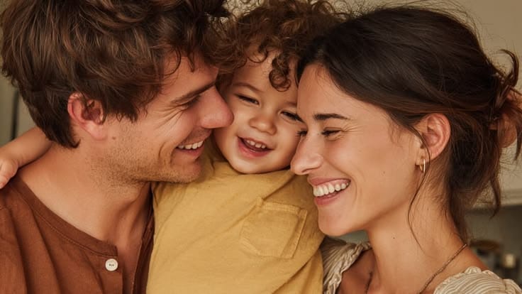 Família protegida com plano de saúde Contratual